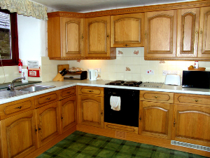 View of the fitted kitchen